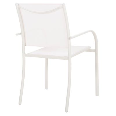 ВЪНШНО КРЕСЛО REDAN HM5976.02 БЯЛ МЕТАЛ-БЯЛ ТЕКСТИЛЕН 56x60x88Hcm.