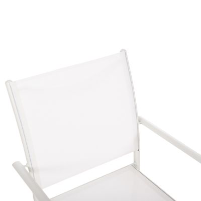 ВЪНШНО КРЕСЛО REDAN HM5976.02 БЯЛ МЕТАЛ-БЯЛ ТЕКСТИЛЕН 56x60x88Hcm.