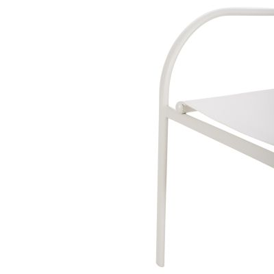 ВЪНШНО КРЕСЛО REDAN HM5976.02 БЯЛ МЕТАЛ-БЯЛ ТЕКСТИЛЕН 56x60x88Hcm.