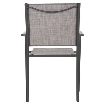 OUTDOOR ARMCHAIR REDAN HM5976.01 GREY METAL-GREY TEXTILENE 56x60x88Hcm.