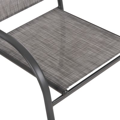 OUTDOOR ARMCHAIR REDAN HM5976.01 GREY METAL-GREY TEXTILENE 56x60x88Hcm.
