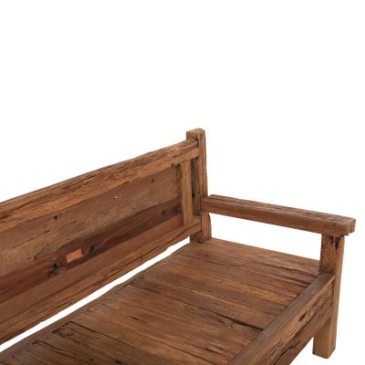 BENCH 3-SEATER THREEWAY HM9454.01 RECYCLED MIX WOOD 159.5x80x100Hcm.