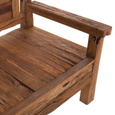 BENCH 3-SEATER THREEWAY HM9454.01 RECYCLED MIX WOOD 159.5x80x100Hcm.