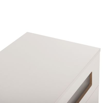 CHEST OF DRAWERS THORGAN HM9880.03 MELAMINE IN WHITE-4 DRAWERS 80Χ40Χ83Hcm.