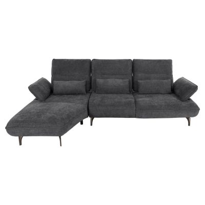 CORNER (LEFT) SOFA-BED CONVERT HM3268.03L GREY FABRIC 283x188x100Hcm.