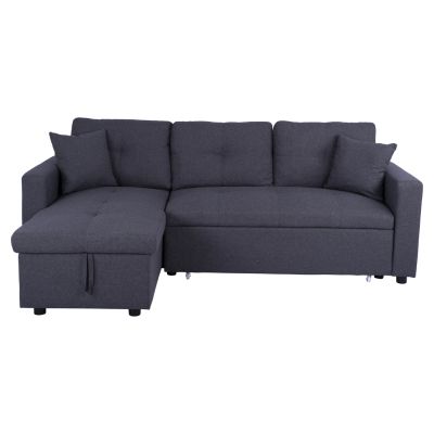 Corner Sofa Bed Wayne 224x147x85 HM3028.11 Grey Fabric