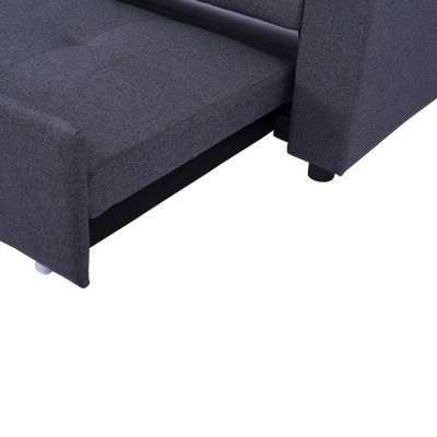 Corner Sofa Bed Wayne 224x147x85 HM3028.11 Grey Fabric