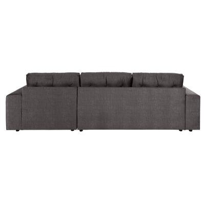 CORNER (RIGHT) SOFA-BED WITH STORAGE SPACE CLANCY HM3281.02R ANTHRACITE FABRIC 308x181x92Hcm.