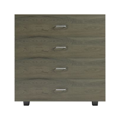 CHEST OF DRAWERS THORG HM8996.05 4-DRAWER MELAMINE IN DARK OLIVE 80x40x83Hcm.