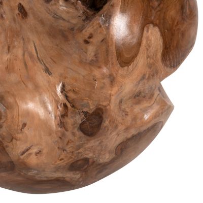 FLOOR DECORATION CLEM HM9653 SPHERE MADE OF SOLID TEAK WOOD-MEDIUM SIZE Φ40cm.