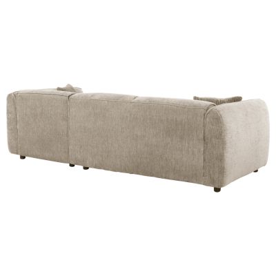 CORNER SOFA (RIGHT) TREAT HM3277.01R BEIGE FABRIC 270x163x74Hcm.