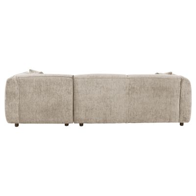 CORNER SOFA (RIGHT) TREAT HM3277.01R BEIGE FABRIC 270x163x74Hcm.