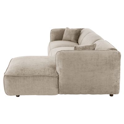 CORNER SOFA (RIGHT) TREAT HM3277.01R BEIGE FABRIC 270x163x74Hcm.