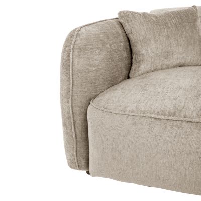 CORNER SOFA (RIGHT) TREAT HM3277.01R BEIGE FABRIC 270x163x74Hcm.