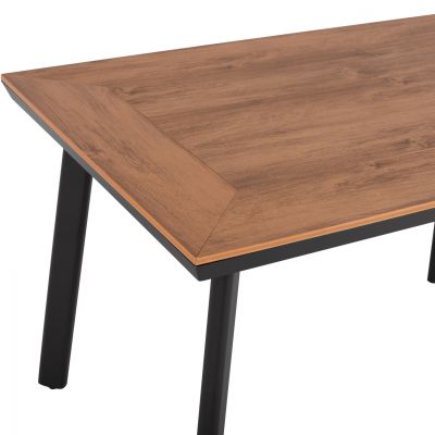 Aluminum Table with Polywood HM5562.02 Grey 120x80x72