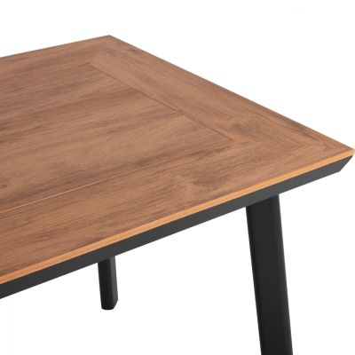 Aluminum Table with Polywood HM5562.02 Grey 120x80x72