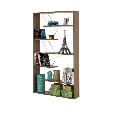 Bookcase Tars in walnut/chromed color HM2240.03