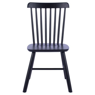 DINING CHAIR LUCIEN HM8645.02 BEECH WOOD IN BLACK MATTE COLOR 48x54x86H cm