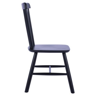 DINING CHAIR LUCIEN HM8645.02 BEECH WOOD IN BLACK MATTE COLOR 48x54x86H cm