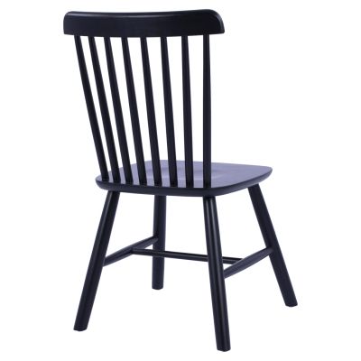 DINING CHAIR LUCIEN HM8645.02 BEECH WOOD IN BLACK MATTE COLOR 48x54x86H cm