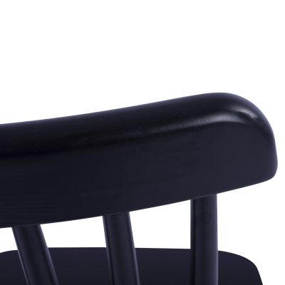 DINING CHAIR LUCIEN HM8645.02 BEECH WOOD IN BLACK MATTE COLOR 48x54x86H cm