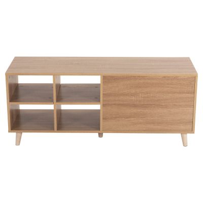 TV CABINET RILLION HM9879 MELAMINE IN SONAMA COLOR 120x40x51Hcm.