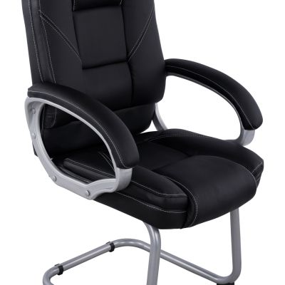 Visitor's chair with Black PU HM1144.01 63x67x112 cm