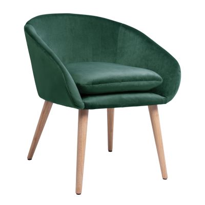 Armchair Ellie HM8391.03, cypress green Velvet, 60x63x70cm