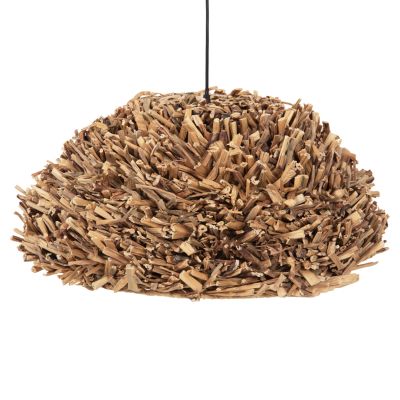 CEILING PENDANT LAMP HM4353 WATER HYACINTH IN NATURAL COLOR Φ62x30-120Hcm.