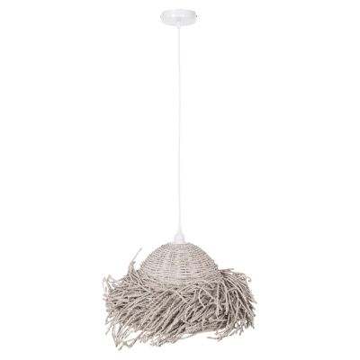 CEILING PENDANT LAMP HM4349 SEAGRASS IN WHITEWASH COLOR Φ50x25-135Hcm.