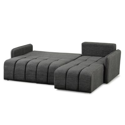 CORNER SOFA-BED PROTON HM3272.03 ANTHRACITE FABRIC 225x94x70Hcm.