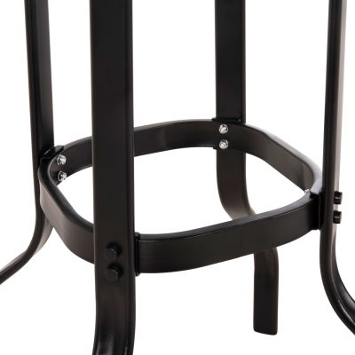 BAR TABLE SQUARE FIGGY HM6066.03 METALLIC BLACK-TEMPERED GLASS 60x60x100Hcm.