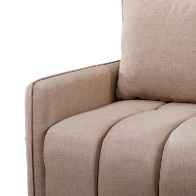 CORNER SOFA-BED PROTON HM3272.04 BEIGE FABRIC 225x94x70Hcm.