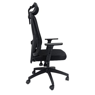 OFFICE CHAIR MEXER ΗΜ1195.01 BLACK MESH-BLACK METAL BASE-NYLON FRAME 60x49x130Hcm.