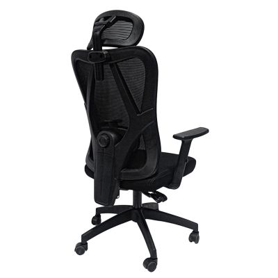 OFFICE CHAIR MEXER ΗΜ1195.01 BLACK MESH-BLACK METAL BASE-NYLON FRAME 60x49x130Hcm.