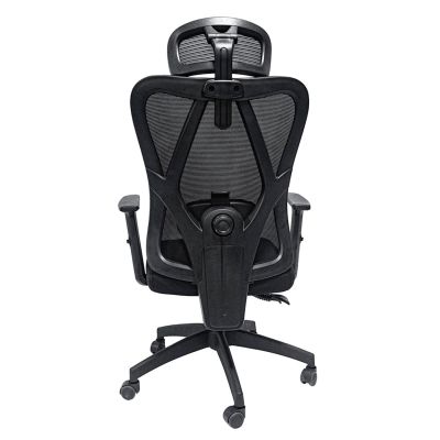 OFFICE CHAIR MEXER ΗΜ1195.01 BLACK MESH-BLACK METAL BASE-NYLON FRAME 60x49x130Hcm.