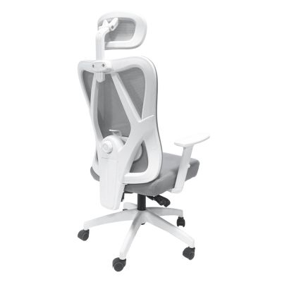 OFFICE CHAIR MEXER HM1195.02 GREY MESH-WHITE METAL BASE & NYLON FRAME 68x70x136Hcm.