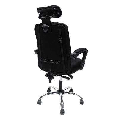 OFFICE CHAIR CRONER HM1196.01 BLACK MESH-BLACK METAL BASE-NYLON FRAME 58x99x120Hcm.