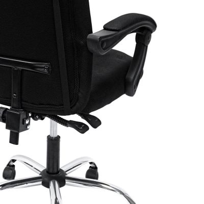 OFFICE CHAIR CRONER HM1196.01 BLACK MESH-BLACK METAL BASE-NYLON FRAME 58x99x120Hcm.