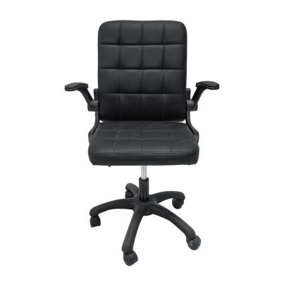 OFFICE CHAIR PORTIMA HM1197.01 BLACK PVC-NYLON FRAME & BASE 69x53x98Hcm.