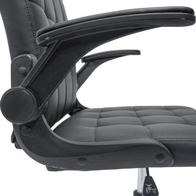 OFFICE CHAIR PORTIMA HM1197.01 BLACK PVC-NYLON FRAME & BASE 69x53x98Hcm.