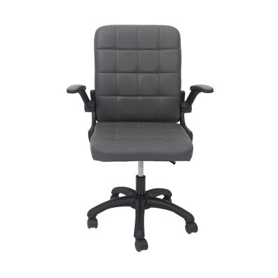 OFFICE CHAIR PORTIMA HM1197.03 GREY PVC-BLACK NYLON FRAME & BASE 69x53x98Hcm.