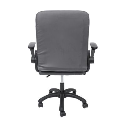 OFFICE CHAIR PORTIMA HM1197.03 GREY PVC-BLACK NYLON FRAME & BASE 69x53x98Hcm.