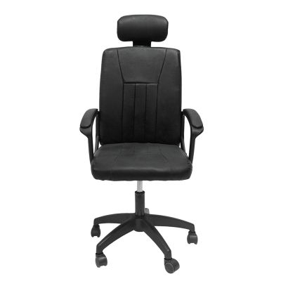 OFFICE CHAIR NIMBLE HM1199.01 BLACK PVC-BLACK NYLON FRAME AND BASE 51x61x130Hcm.