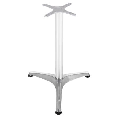 BASE FOR TABLE HM449.01 ALUMINUM IN CHROME CROSS 28,5x28,5cm.- LEG DIMENSIONS: 54x54x68Hcm.