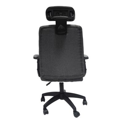 OFFICE CHAIR NIMBLE HM1199.12 GREY FABRIC-BLACK NYLON FRAME AND BASE 51x61x130Hcm.