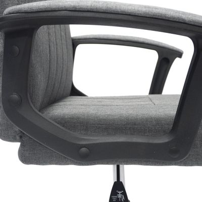 OFFICE CHAIR NIMBLE HM1199.12 GREY FABRIC-BLACK NYLON FRAME AND BASE 51x61x130Hcm.