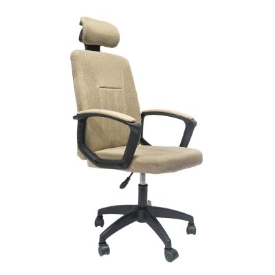 OFFICE CHAIR NIMBLE HM1199.13 KHAKI FABRIC-BLACK NYLON FRAME AND BASE 51x61x130Hcm.