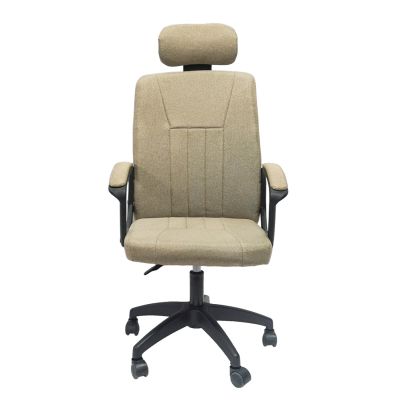 OFFICE CHAIR NIMBLE HM1199.13 KHAKI FABRIC-BLACK NYLON FRAME AND BASE 51x61x130Hcm.