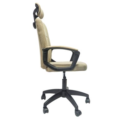 OFFICE CHAIR NIMBLE HM1199.13 KHAKI FABRIC-BLACK NYLON FRAME AND BASE 51x61x130Hcm.